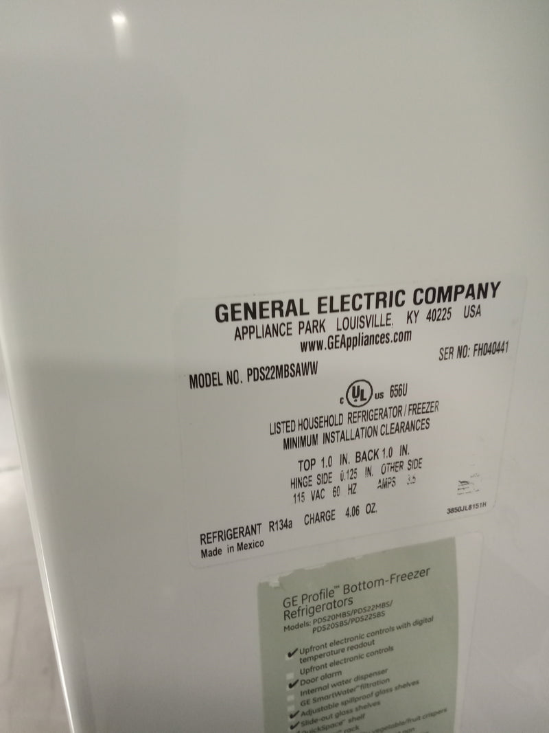 33"W Bottom-Freezer Drawer Refrigerator GE Fridge #LR2