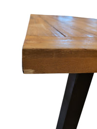 Wood & Metal Dining Table