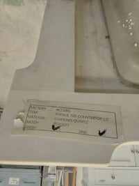 72" x 23" Diamond Quartz Double Sink Countertop