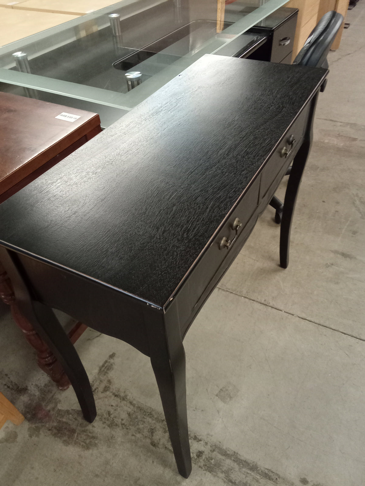 33.5"W Two Drawer Desk