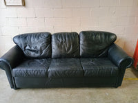 Three Seater Sofa in Black