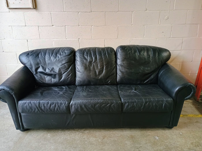 Three Seater Sofa in Black