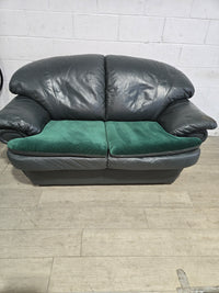 Two-Seater Loveseat With Complimenting Green Velvet