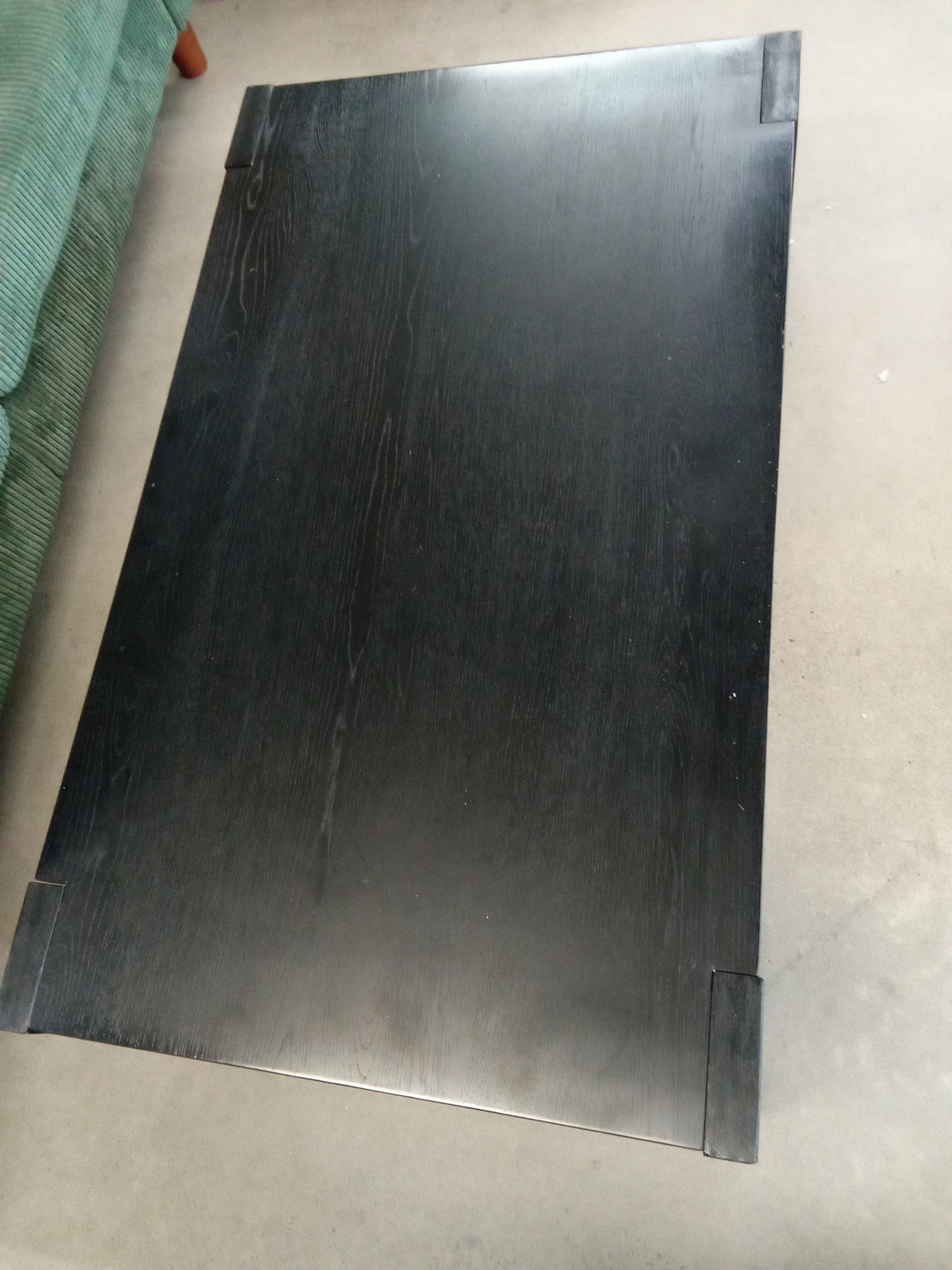30"W Black Wood Table