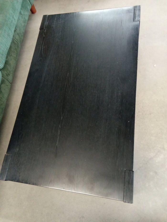 30"W Black Wood Table