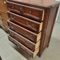 40.5"W 5-Drawer Tall Boy Dresser in Solid Wood