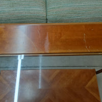 50"W Wood and Glass Console Table