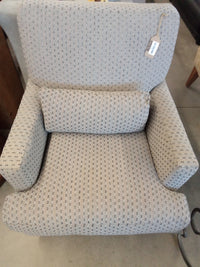 31"W  Neutral Beige Fabric Armchair