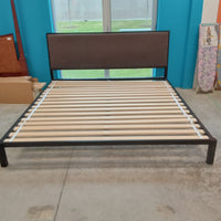 80"W Black Metal Bed Frame - King