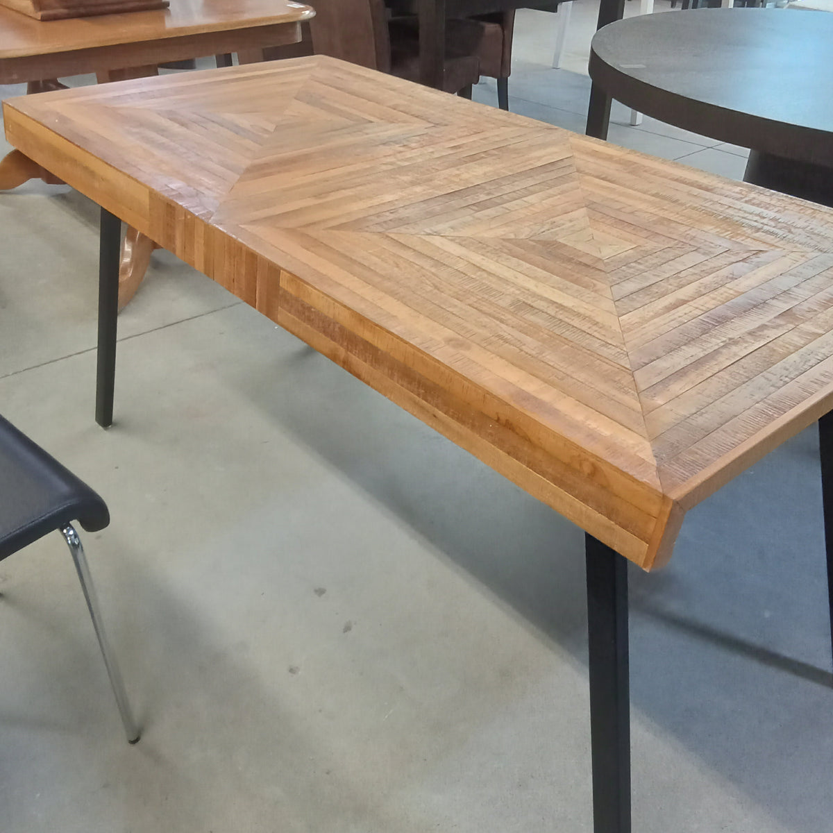 59"W Butcher Block Dining Table