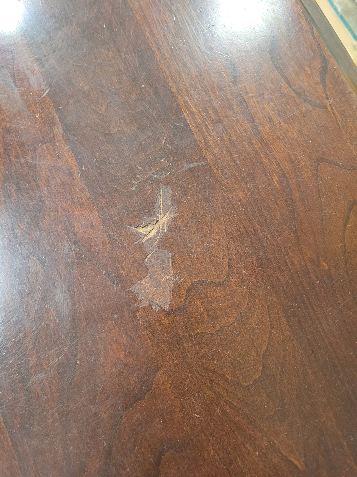High Gloss Mahogany End Table