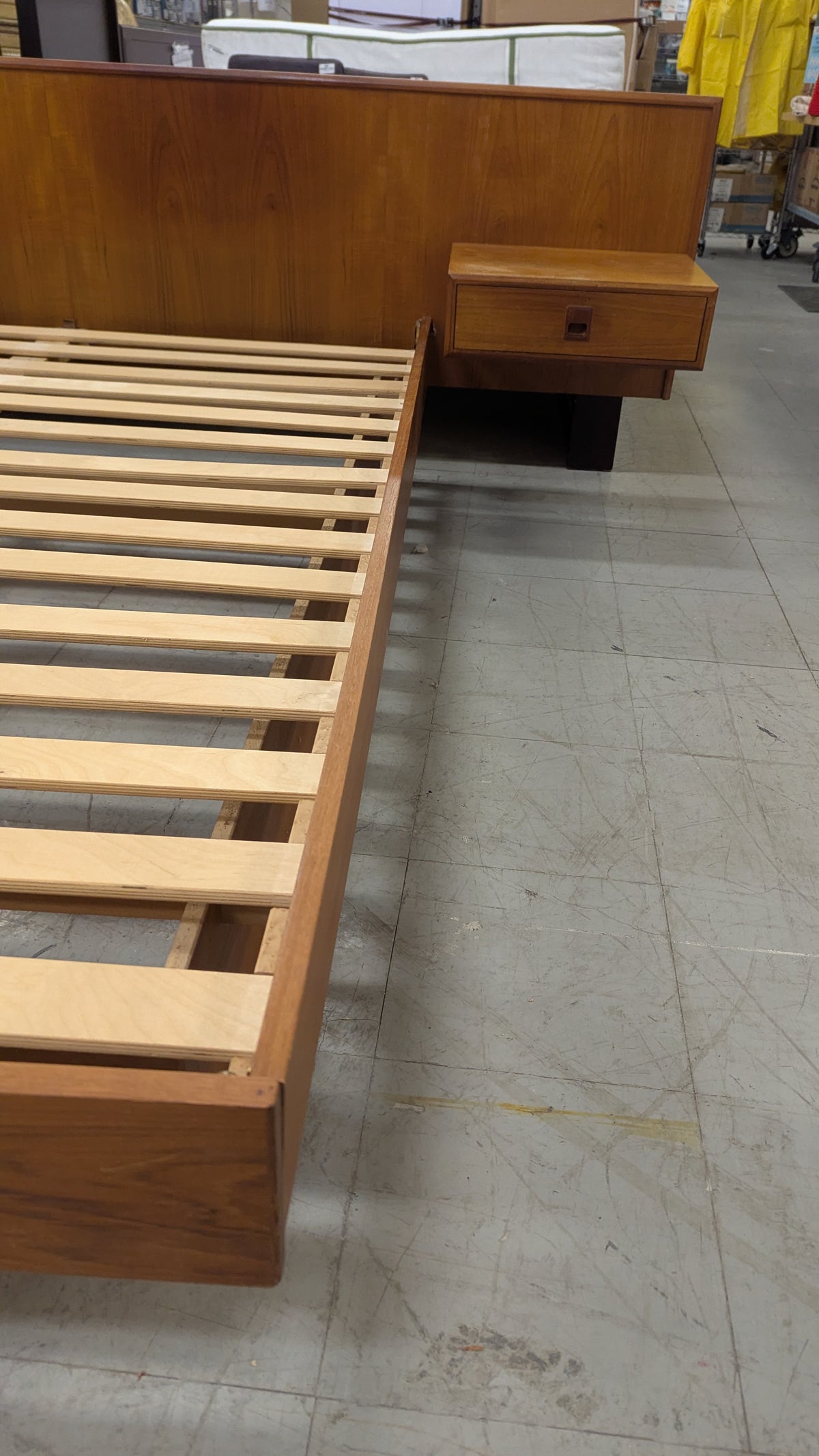 Mid-Century Modern Queen Bed Frame