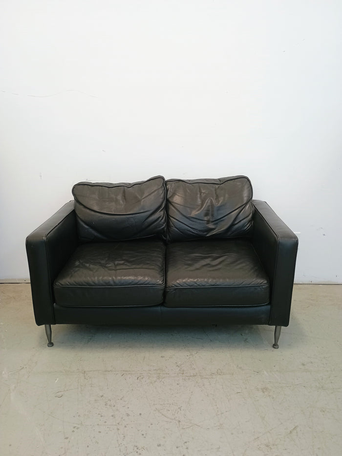 Black Leather Loveseat