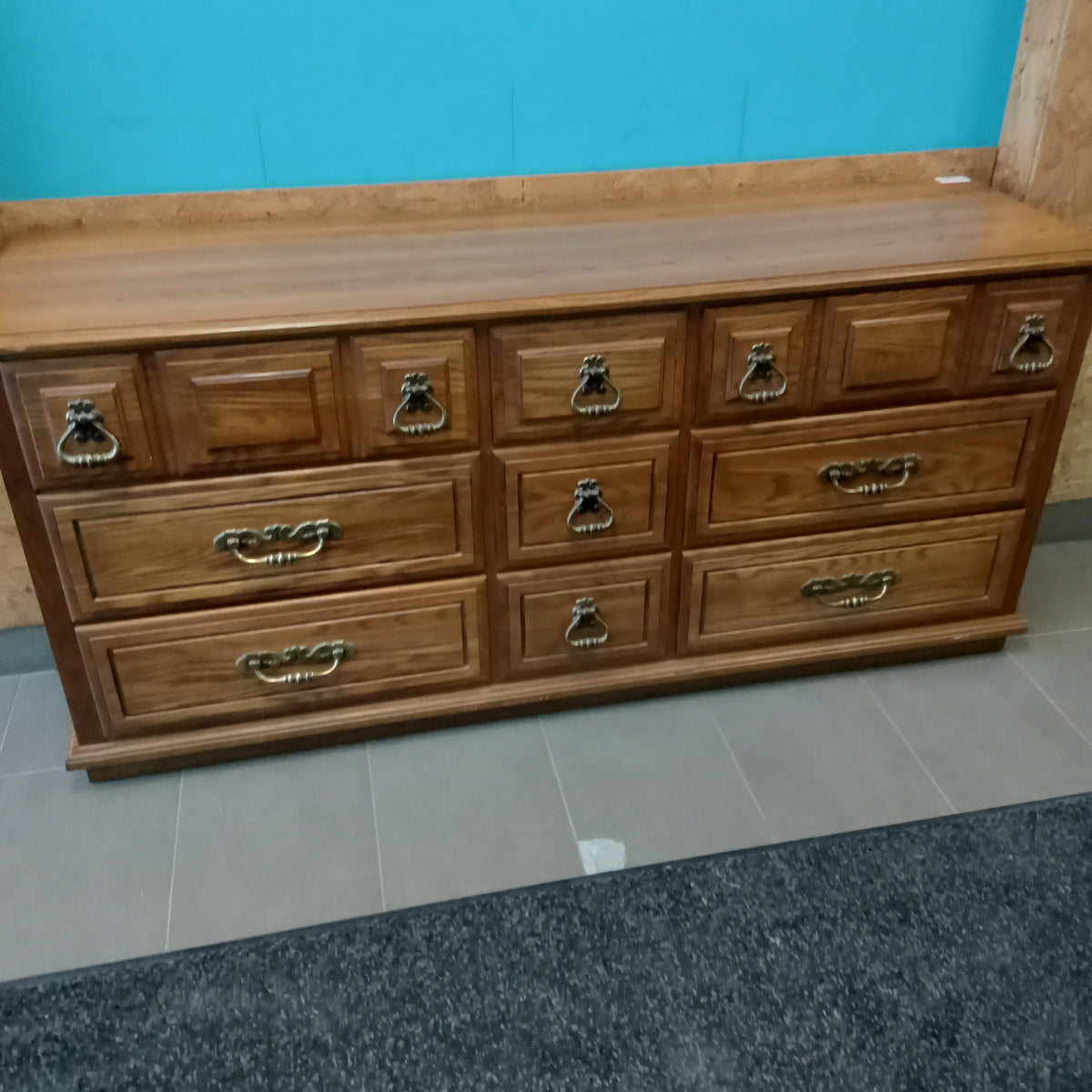 66"W 9-Drawer Dresser in Solid Wood