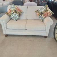 65"W Love Seat with Accent Cushions