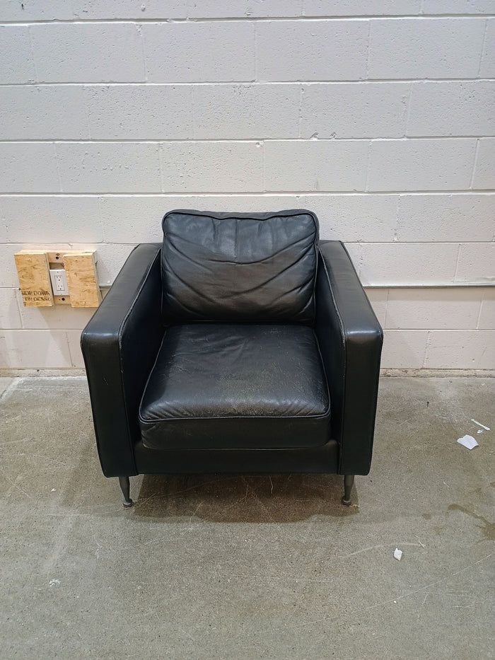 Black Leather Armchair