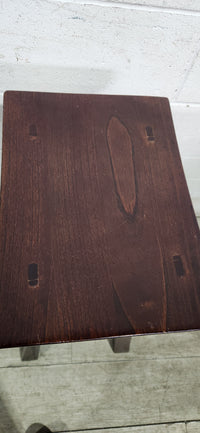 Mahogany Timber Saddle Bar Stool