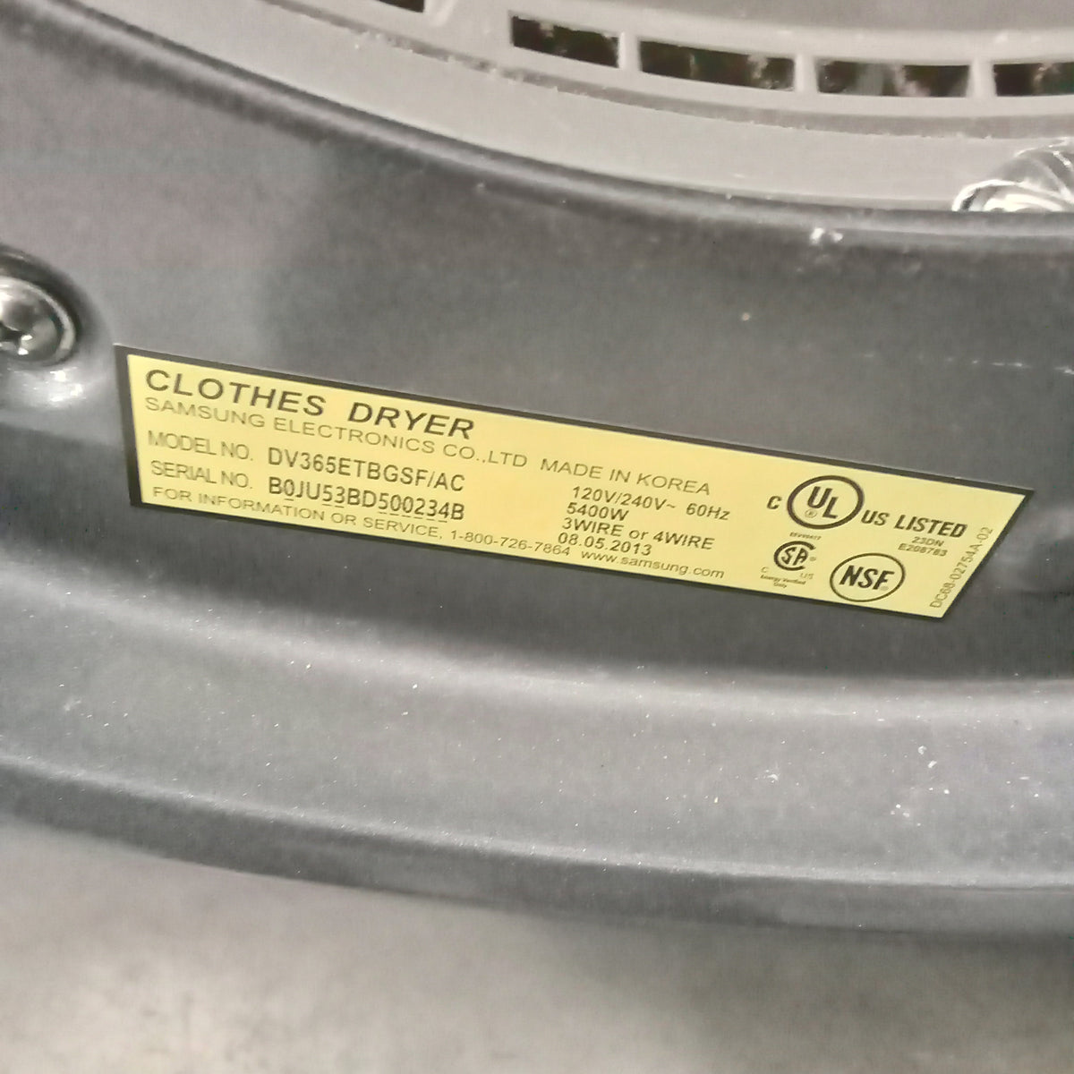 27"W Front Load Electric Dryer