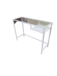 Small Modern Glass Top Laptop Desk