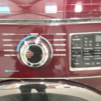27"W Electric Front Load Washing Machine in Burgundy Finish