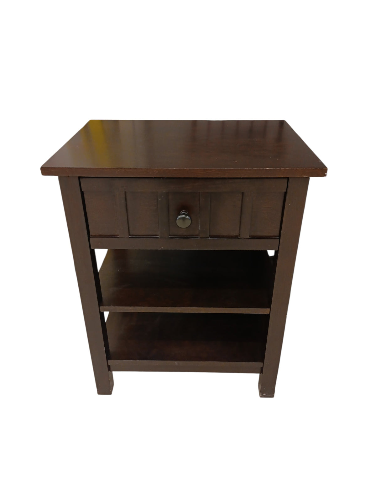 Dark Espresso Nightstand Side Table