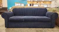 Blue Upholstered 3 Seater Sofa