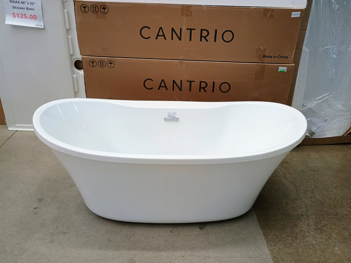 OVE Decor Riley 60" Freestanding Bathtub in White