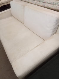 82"W Cream 2-Seater Couch