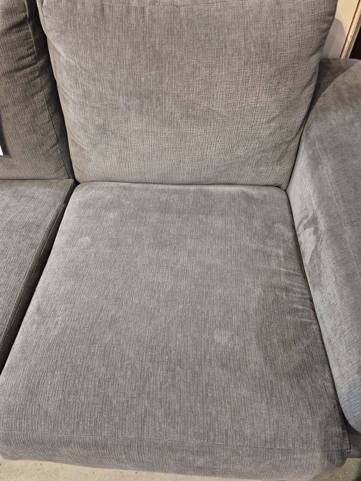 Large Grey Fabric Sectional