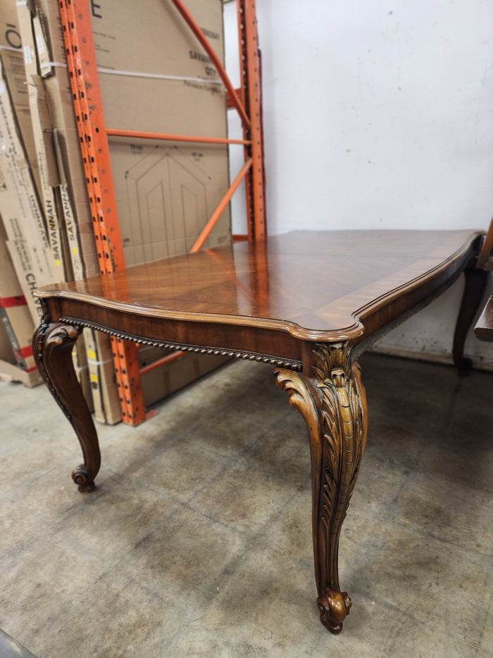 French Louis Style Dark Wood Dining Table