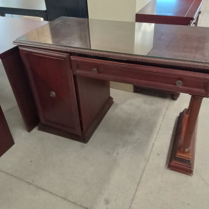 49.5"W Wooden Single Pedestal Desk