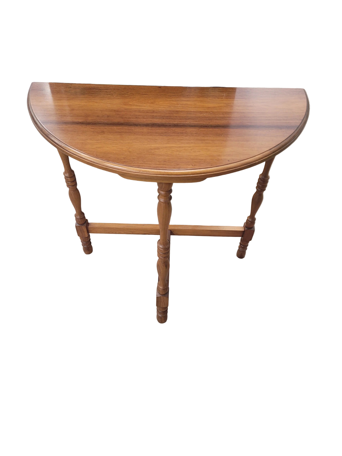 Half Moon Wooden Side Table