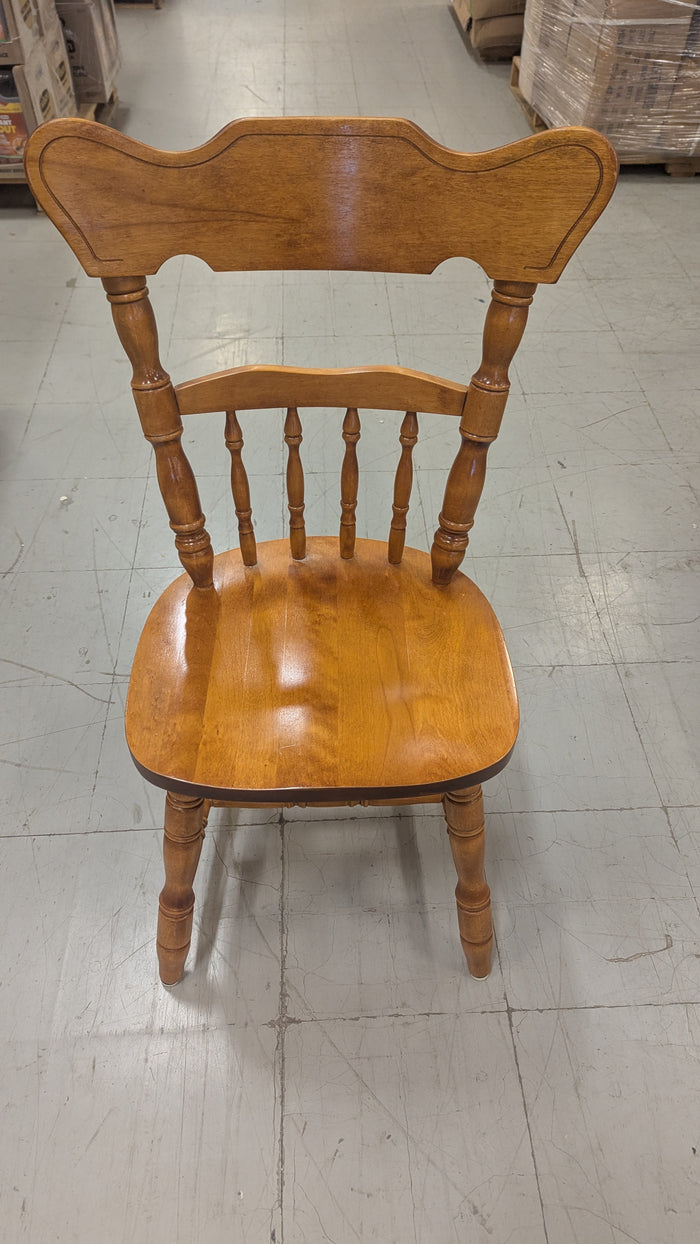 58"W Maple dining table w/ 6 Chairs