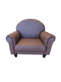 Children's Leather Armchair - Walnut