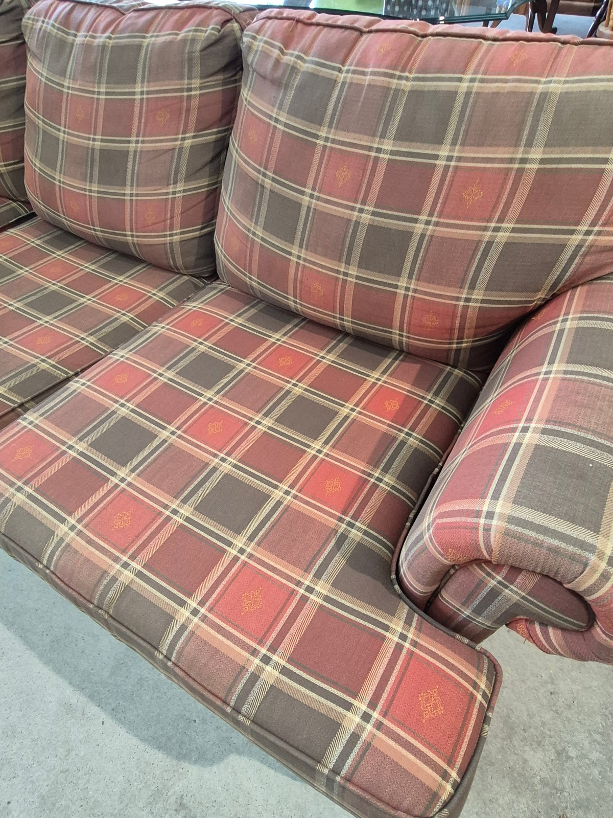 Plaid 3-Seater Sofa