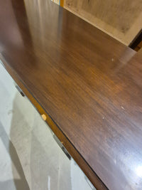 68"W TV Stand with Glass Doors and Drawers