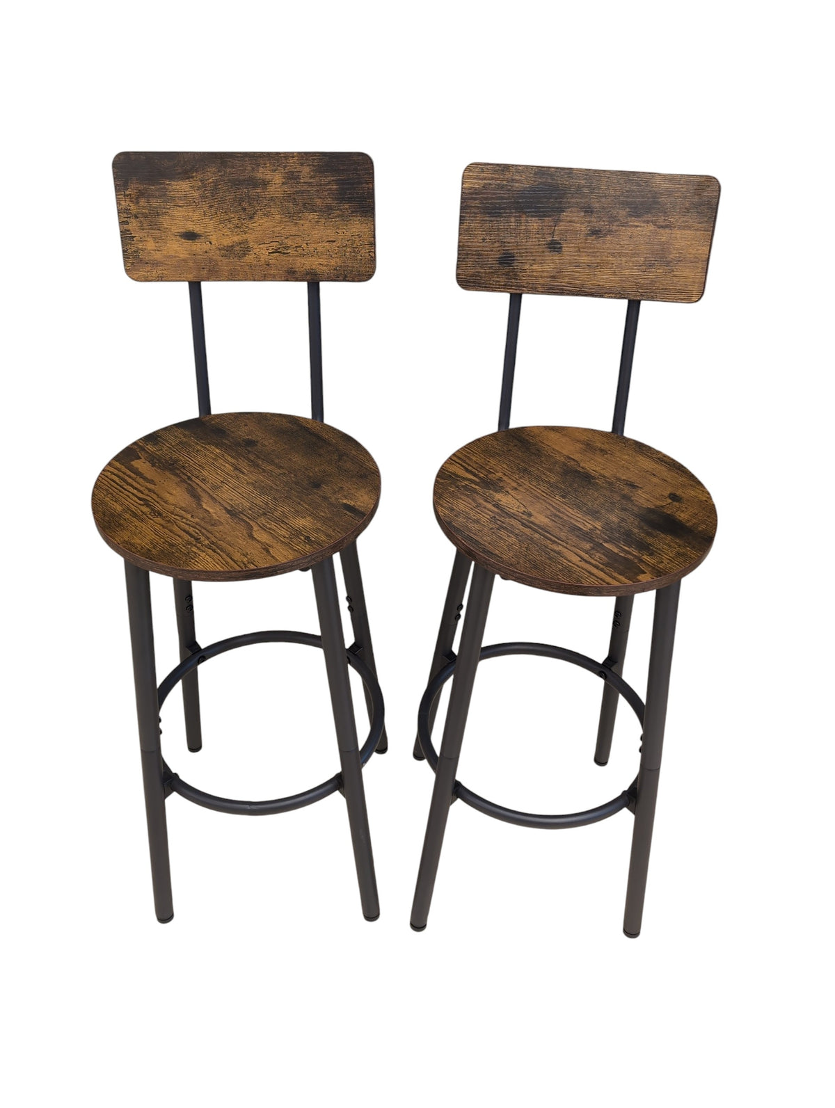 Set of 2 Industrial Barstools
