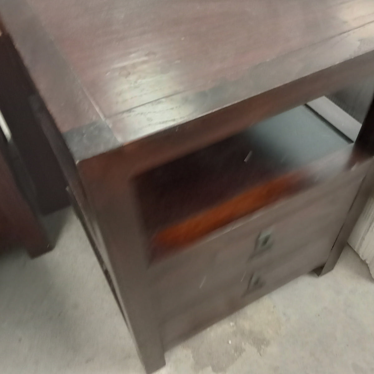 20"W Side Table with Two Drawers