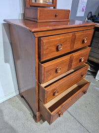 Chest of Drawers with Table Top Mirror