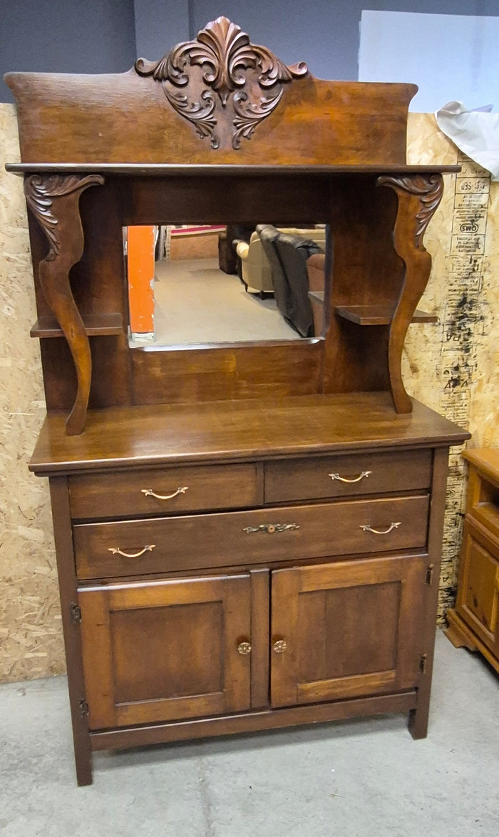 Antique Dining Hutch - - needs repair