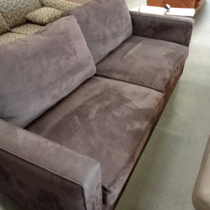 72"W 2 Seat Love Seat in Chocolate Brown