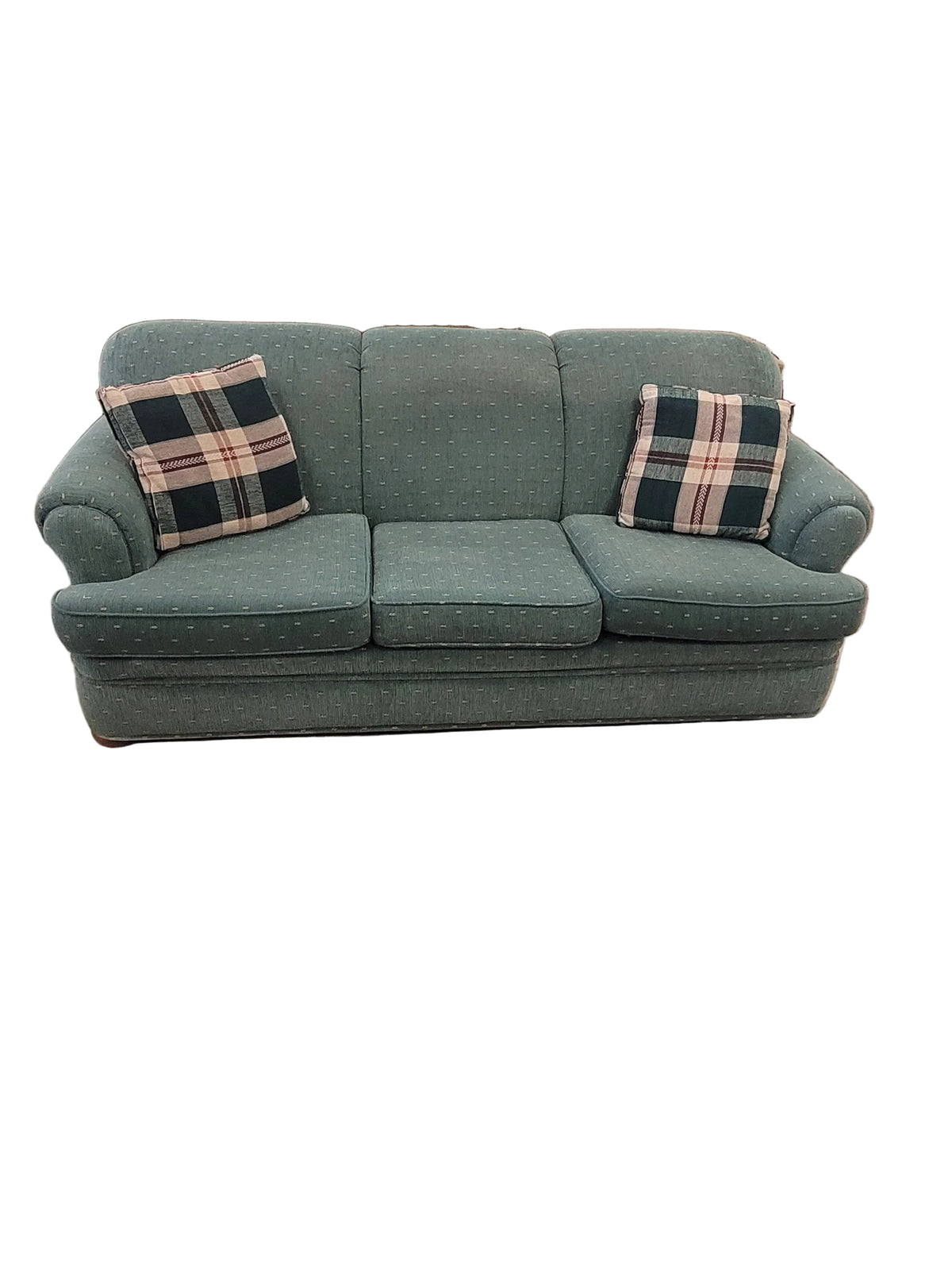 Vintage Green 90's Style Sofa