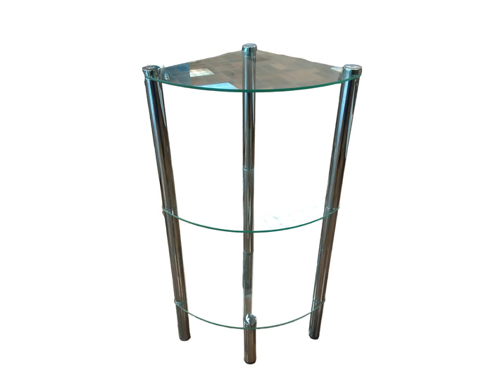 3-Tier Corner Glass Shelf