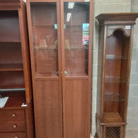 31.5"W Bookcase with Glass Doors