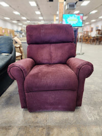 Burgundy Power Recliner Armchair