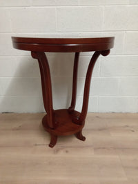 25"W Round Wooden End Table