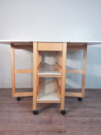 White Laminate Folding Work Table