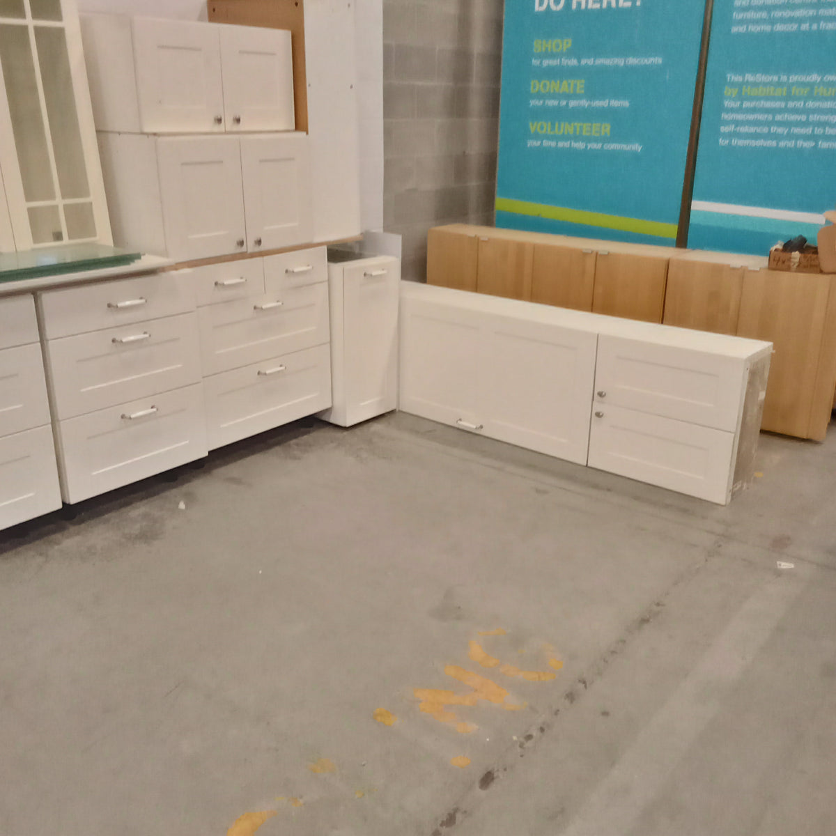 11 Piece White Kitchen Cabinet Set