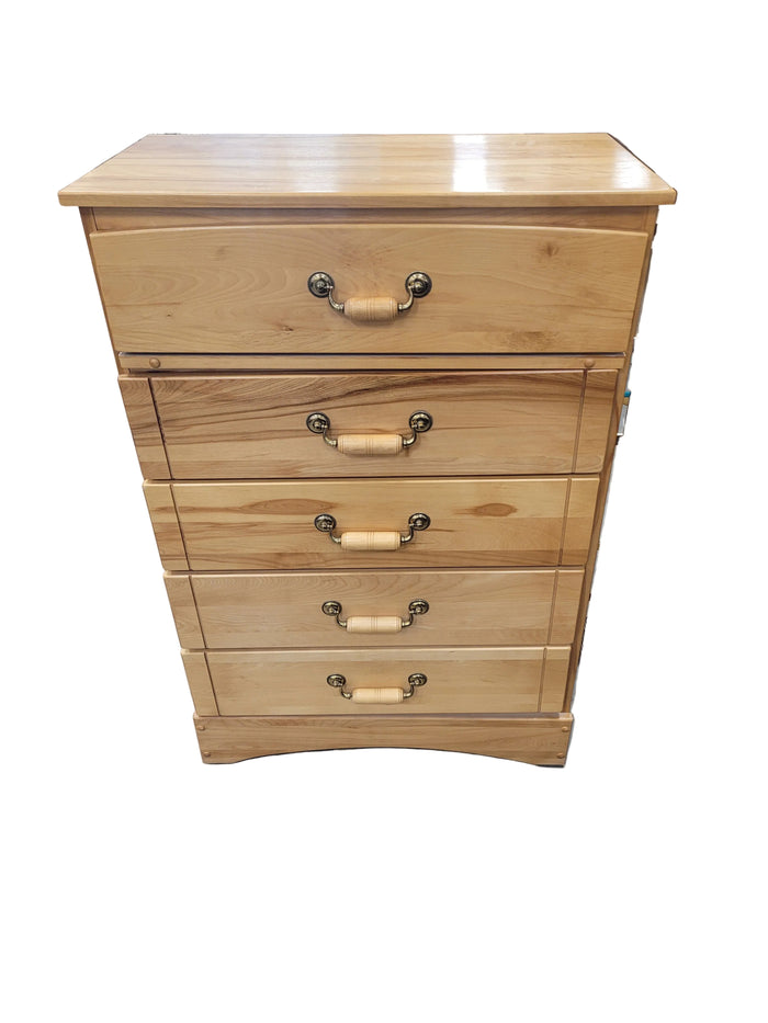 Light Oak Tallboy Dresser