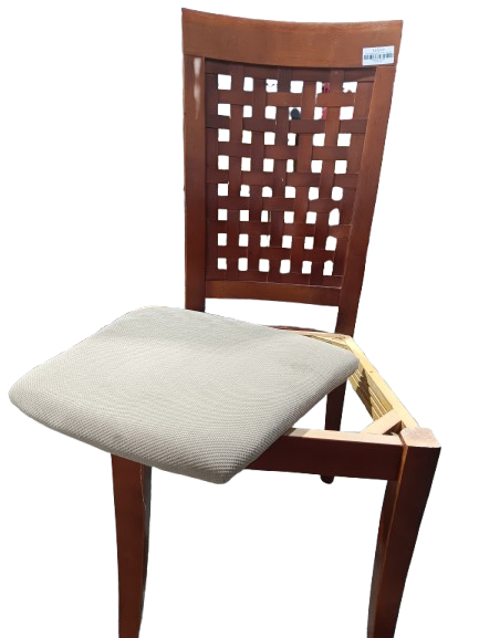 Mesh Style Wooden Chair - Set of 4
